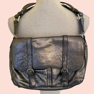 Talbots Metallic Silver Small Satchel